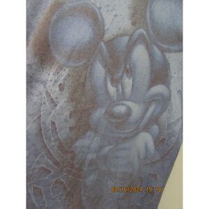 DISNEY STORE SIZE XX-LARGE MICKEY MOUSE T-SHIRT BLUE TEE SHIRT